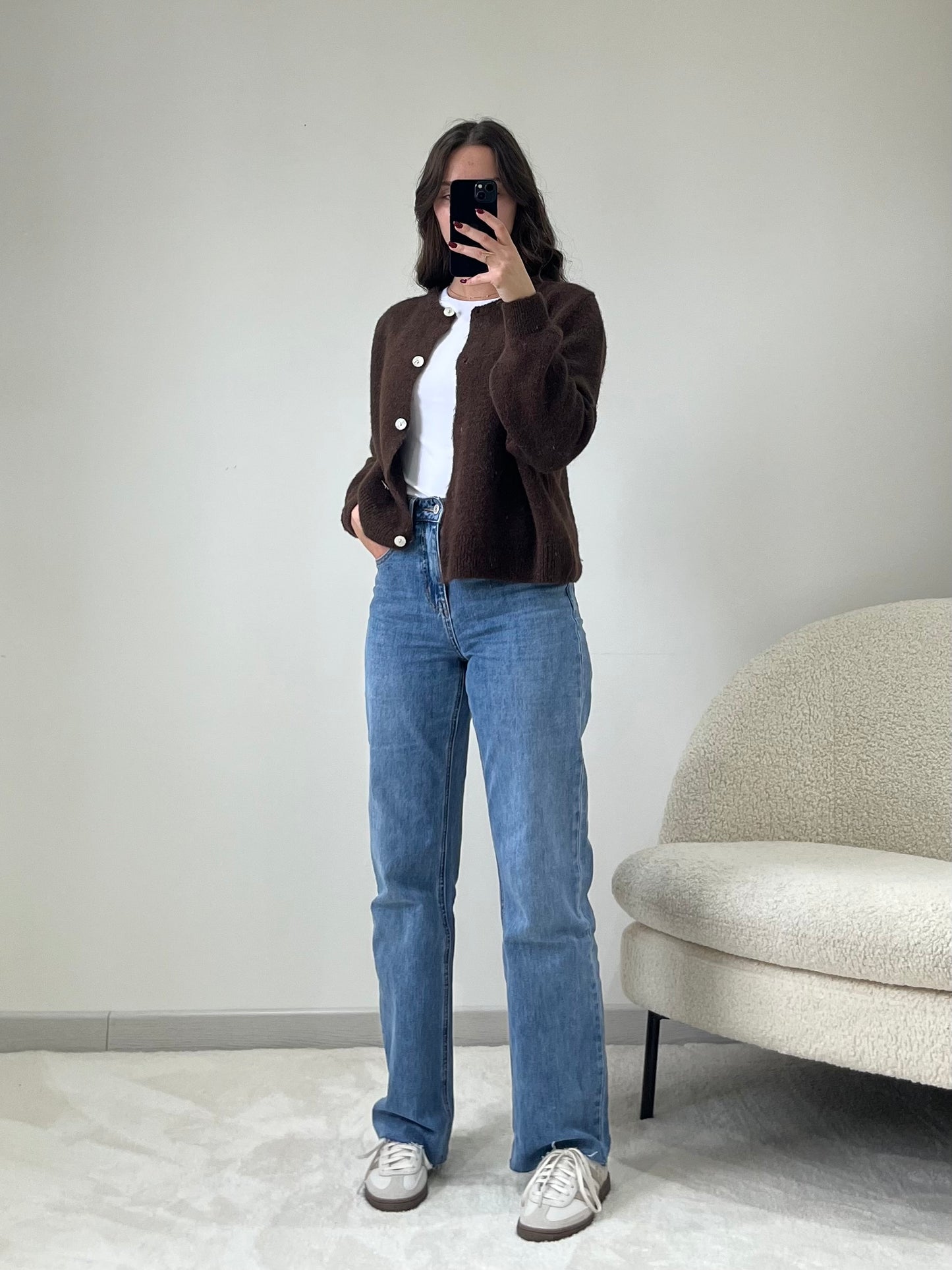 Gilet Marguerite - Marron