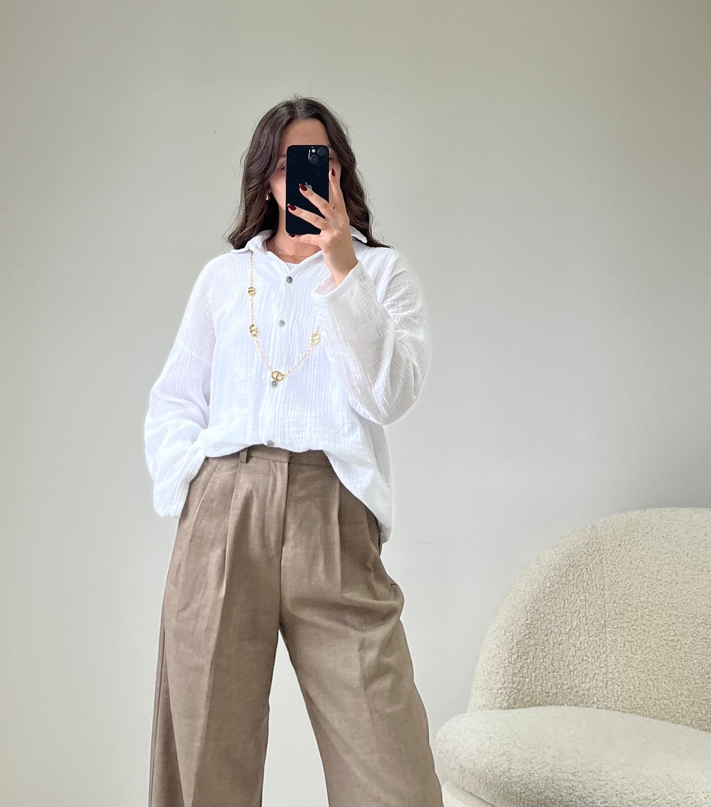 Chemise Fleur de Coton - Blanche