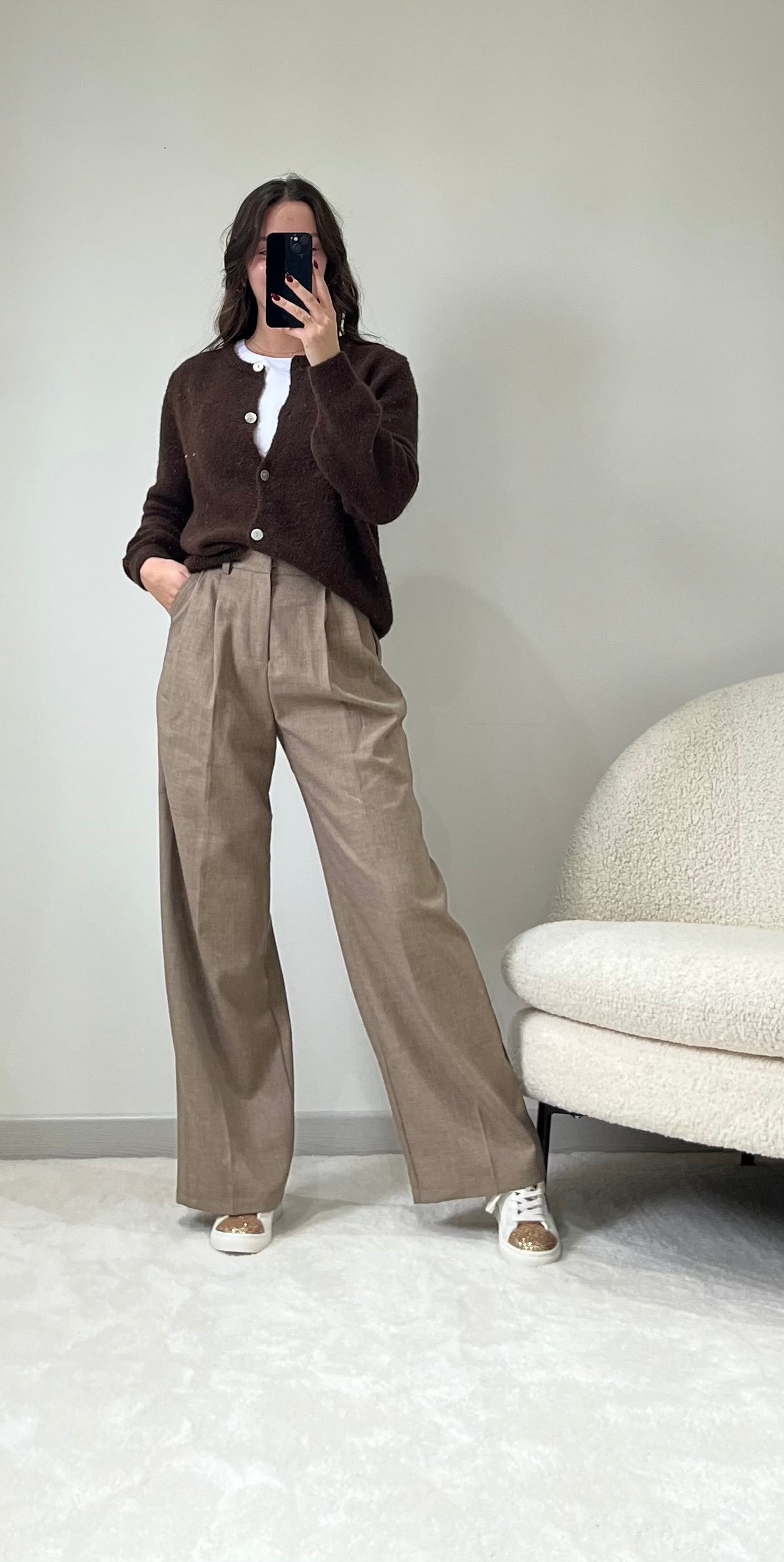 Gilet Marguerite - Marron